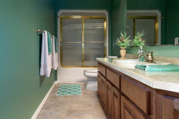 green bathroom remodeling